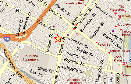 Map of New Orleans